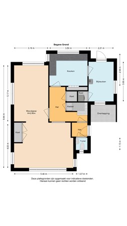 Floorplan - Hoornsekade 46, 2635 HB Den Hoorn